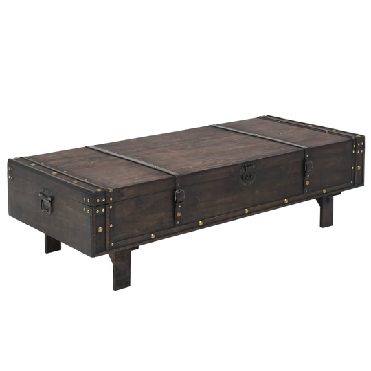 vidaXL Sohvapöytä vintagetyyli puu 120x55x35 cm