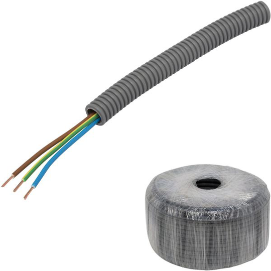Pipelife FQ PowerFlex Kaapeli esireititetty, lämpötilaluokka II 100 m, 3G1,5 mm², ulko-Ø16 mm