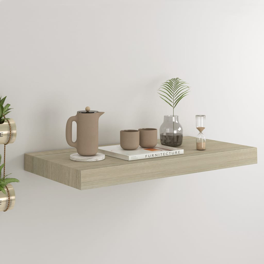 vidaXL Kelluva seinähylly tammi 50x23x3,8 cm MDF