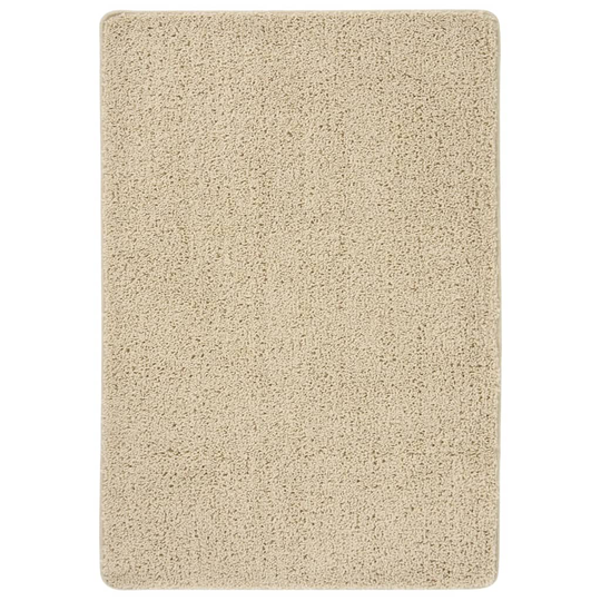 vidaXL Pörrömatto kerma 120x170 cm liukumaton