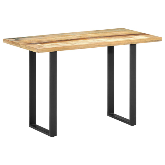 vidaXL Ruokapöytä 120x60x76 cm täysi kierrätetty puu