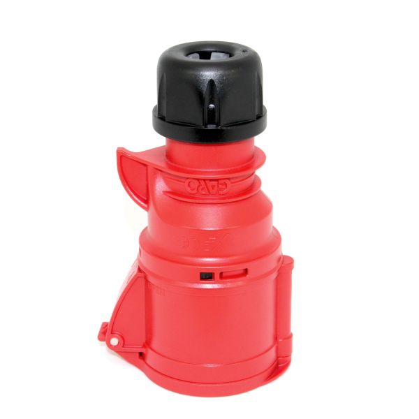 Garo Basic Jatkopistorasiat IP44 5-napainen 32A 6h, punainen
