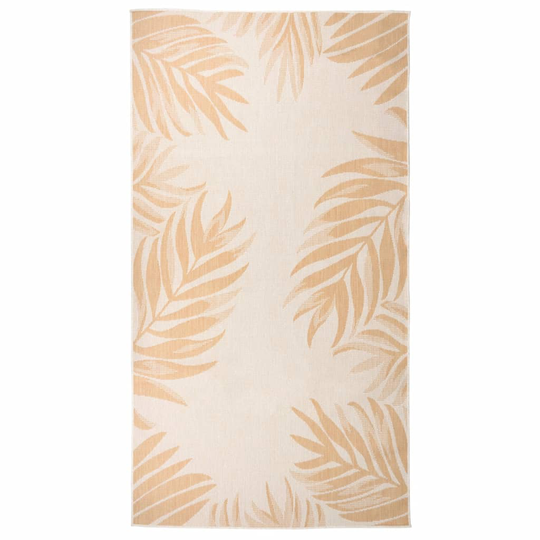 vidaXL Ulkomatto Flatweave 80x150 cm lehtikuvio