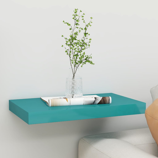 vidaXL Kelluva seinähylly sininen 50x23x3,8 cm MDF