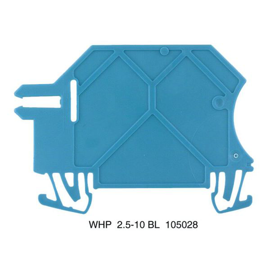 Weidmüller WHP 2.5 Tukilevy 1,5 mm paksu, sininen