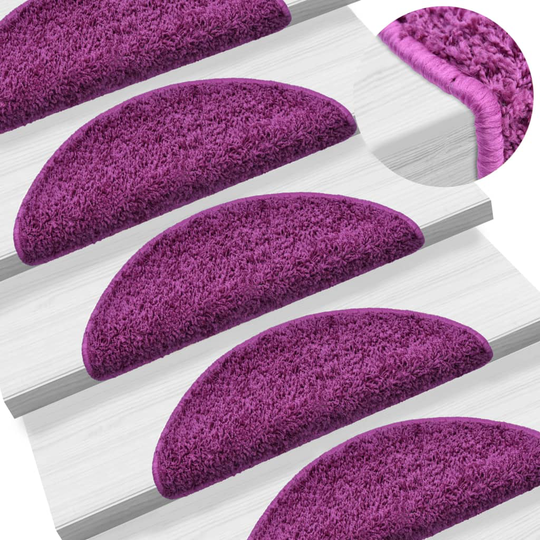 vidaXL Porrasmatot 10 kpl 56x20 cm violetti