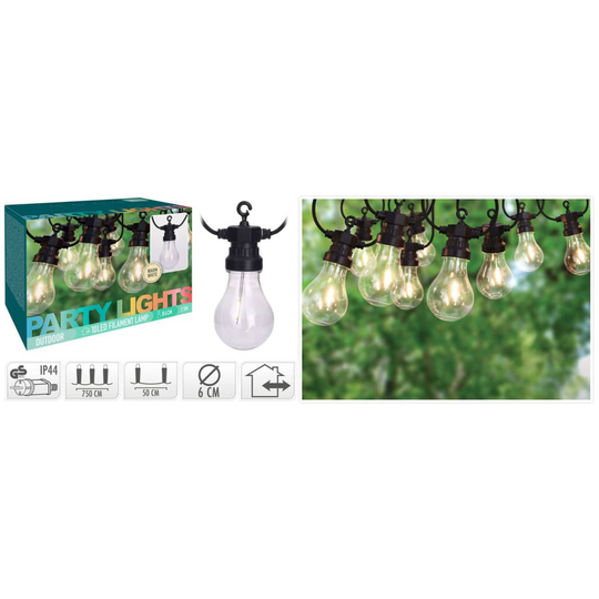 ProGarden Puutarhan LED-valaisin 10 lamppua 24 V