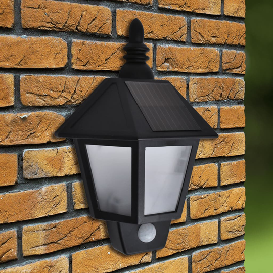 vidaXL Aurinkoenergialla Toimiva Seinälamppu Liikkeentunnistimella