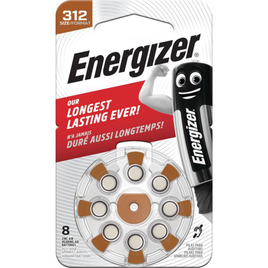 Energizer Hearing Aid Kuulolaitteen paristo 312, 1,4 V 312