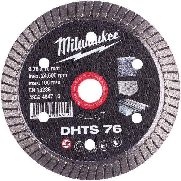 Milwaukee DHTS 76 Timanttikatkaisulaikka Ø 76 mm