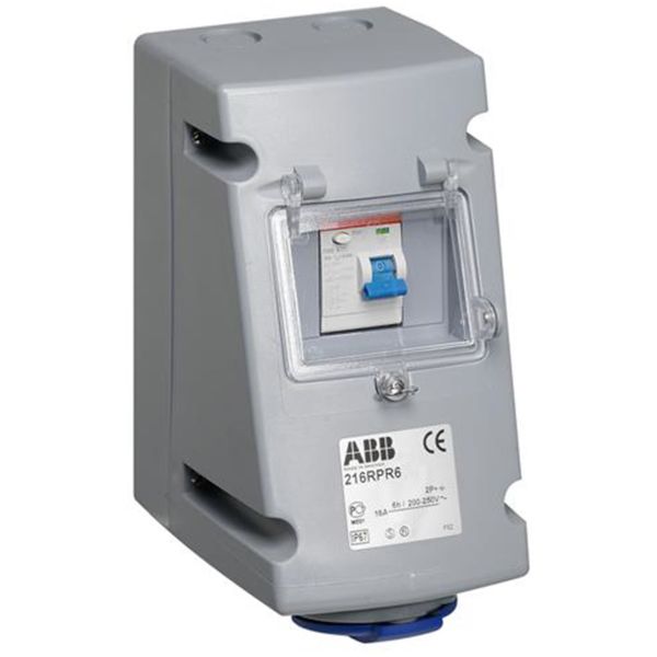 ABB 2CMA168269R1000 Seinäpistorasia vikavirtasuojalla, IP44 IEC-virta: 16 A