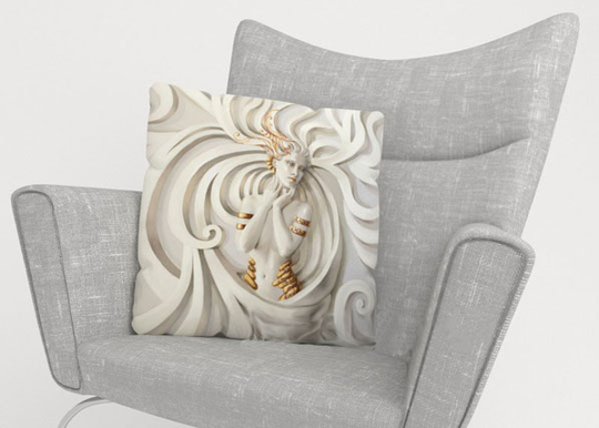 Koristetyynyliina GREEK RELIEF 40x60 cm