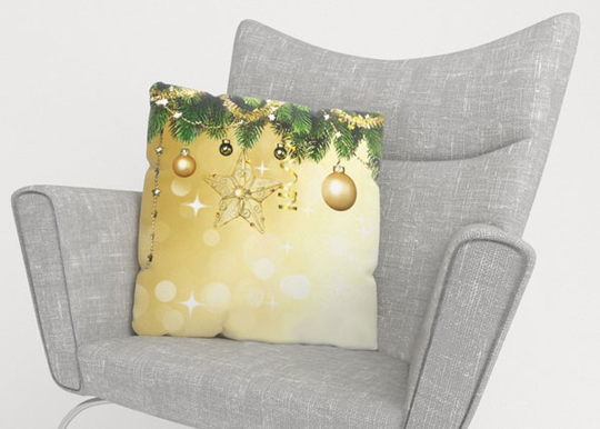 Koristetyynyliina NEW YEAR'S SHINE 45x45 cm