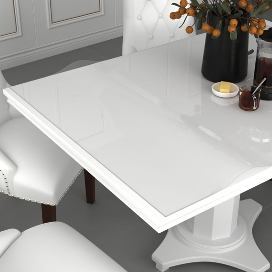 vidaXL Pöytäsuoja läpinäkyvä 70x70 cm 2 mm PVC