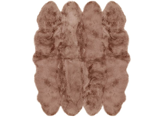 Aito lampaantalja Merino -karamelli Octo ± 170x180 cm