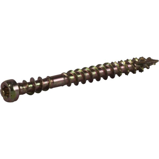 ESSVE 457145 Sokkeliruuvi 3,9 mm Ø, keltakromi, TX10 42 mm, 100 kpl