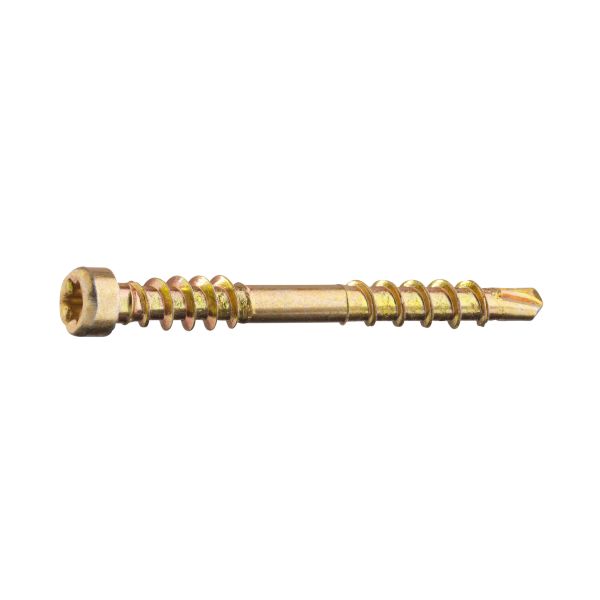 Grabber LTX35CH200 Listaruuvi mukana ruuvikärki, keltakromi 3,3 x 35 mm, 200 kpl