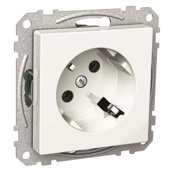 Schneider Electric Exxact WDE002330 Seinäpistorasia 1-osainen, maadoitettu, 45 ast., valkoinen