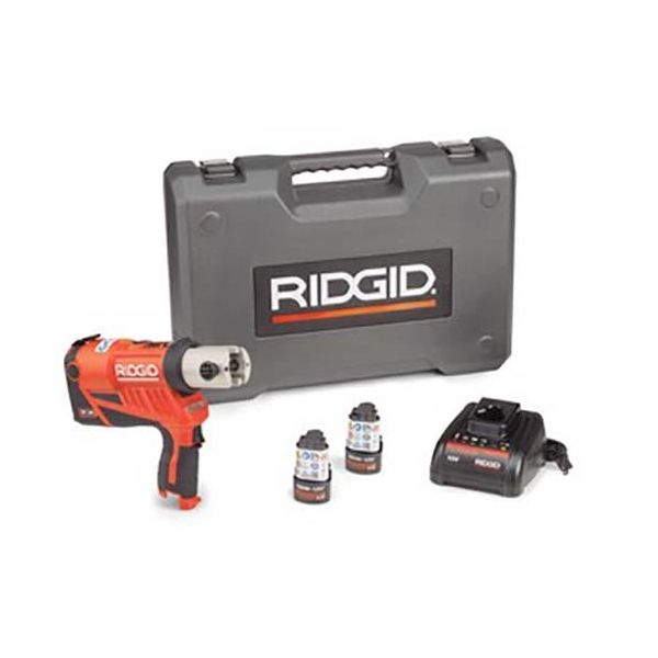 Ridgid RP 240 Puristustyökalu mukana akut, laturi ja laukku