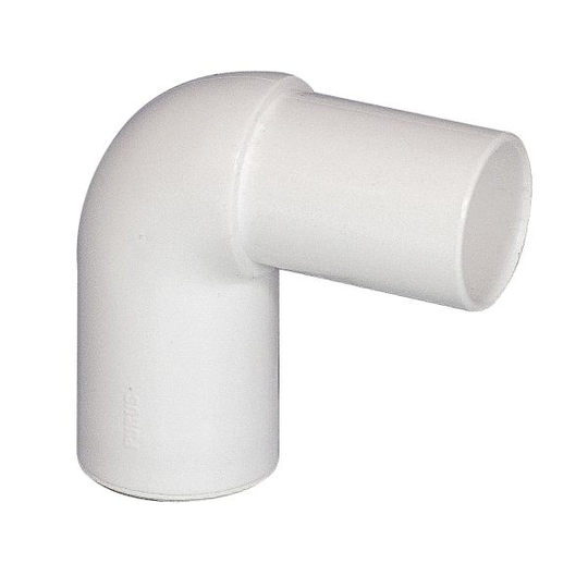 Purus 2910427 Taivutettu putki 90°, pistoliitin / sileä pää 32 mm