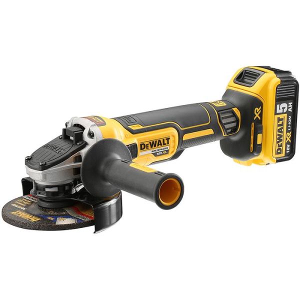 Dewalt DCG405P2 Kulmahiomakone sis. 5,0 Ah:n akut ja laturin