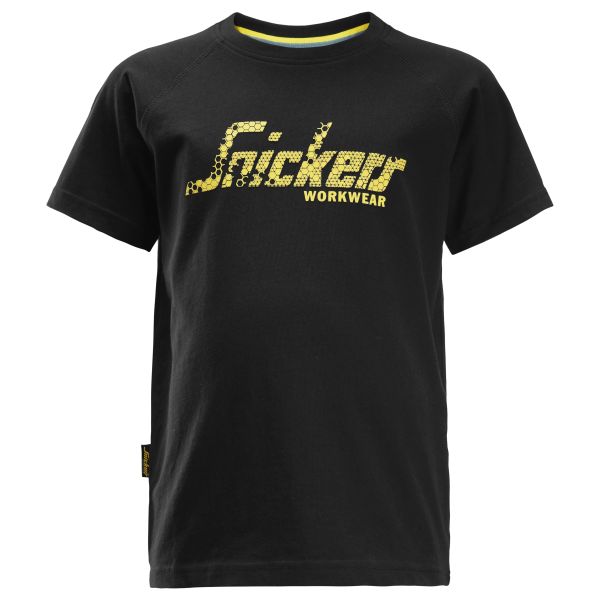 Snickers 7510 T-paita juniori, musta 98/104