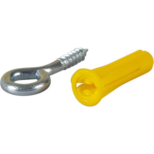 ESSVE 511130 Ruuvikoukku 50 mm, mukana muovitulppa, 2 kpl
