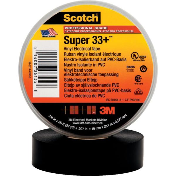 3M Scotch Super 33+ Sähköteippi musta