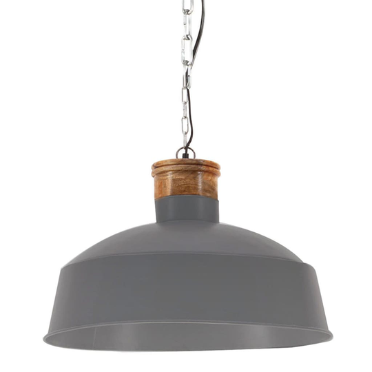 vidaXL Teollistyylinen riippuvalaisin 58 cm harmaa E27