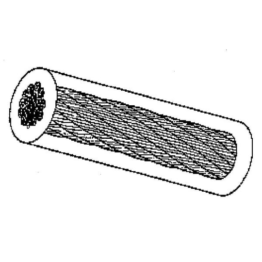 Gunnebo G545446250 Teräsliina Ø4-6 mm, 1 m, 42-kierteinen, PVC-pinnoite