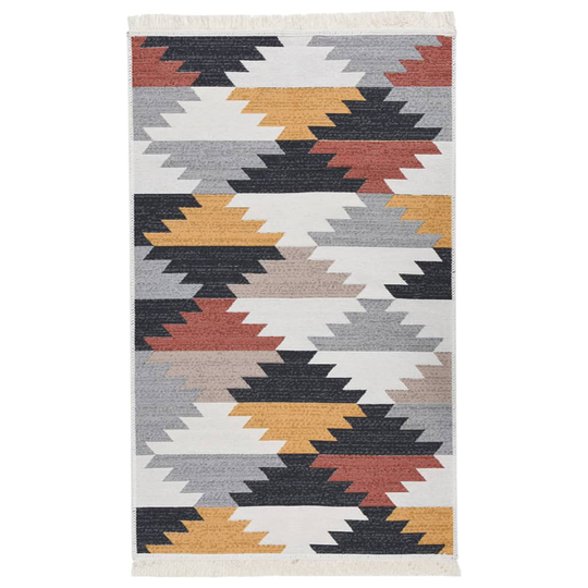 vidaXL Matto monivärinen 120x180 cm puuvilla