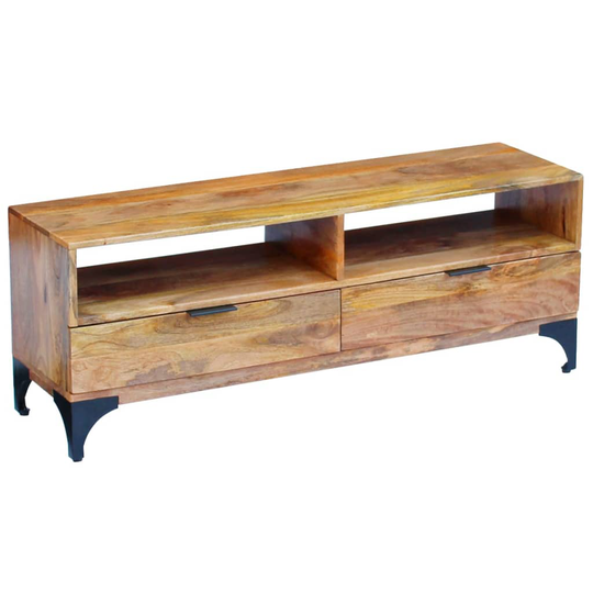 vidaXL TV-taso Mangopuu 120x35x45 cm