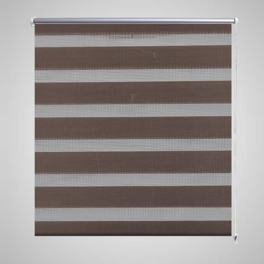 vidaXL Zebra rullakaihdin 120 x 230 cm kahvinruskea