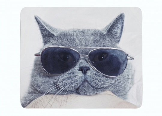 Torkkupeitto Stylish Cat 130x150 cm