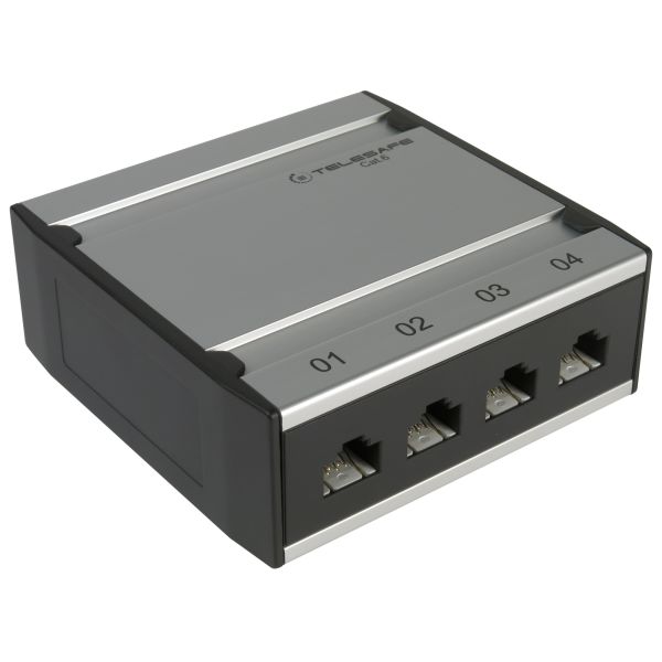 Elko EKO02818 Patchbox seinäkiinnitys, C6 4 porttia