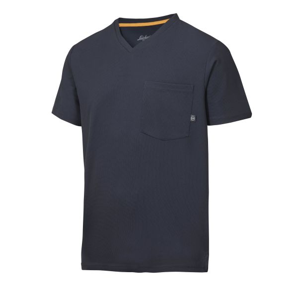Snickers 2524 AllroundWork T-paita laivastonsininen, v-aukko XS
