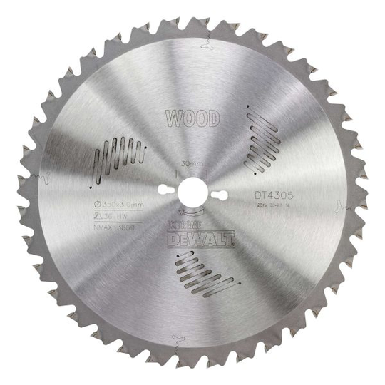 Dewalt DT4305-QZ Pyörösahanterä 350 x 30 mm, 36T