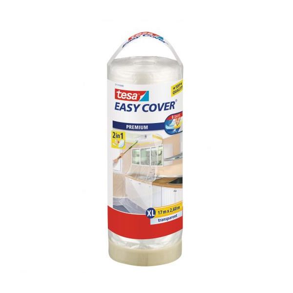 Tesa Easy Cover 4368 Suojamuovin kera maalarinteippi 17 m x 2600 mm, täydennysrulla