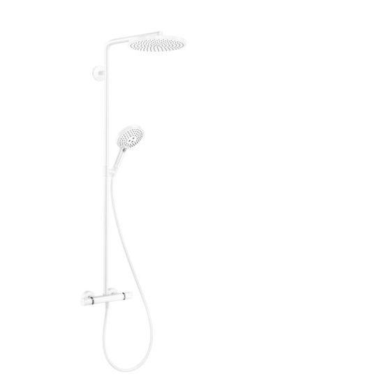 Hansgrohe Raindance Select S Kattosuihkusarja 150cc Valkoinen