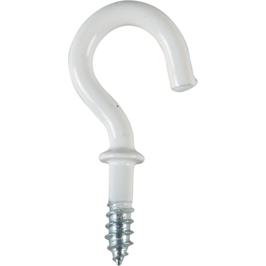 ESSVE 372 Laipallinen koukku Valkoinen, 4 kpl 19 mm