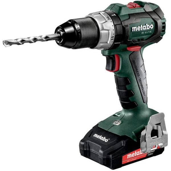 Metabo BS 18 LT BL Porakone-ruuvinväännin 2,0 Ah akuilla ja laturilla