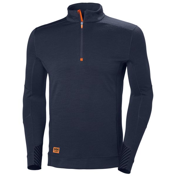 Helly Hansen Workwear Lifa MAX Aluspaita tummansininen, lyhyt vetoketju XS