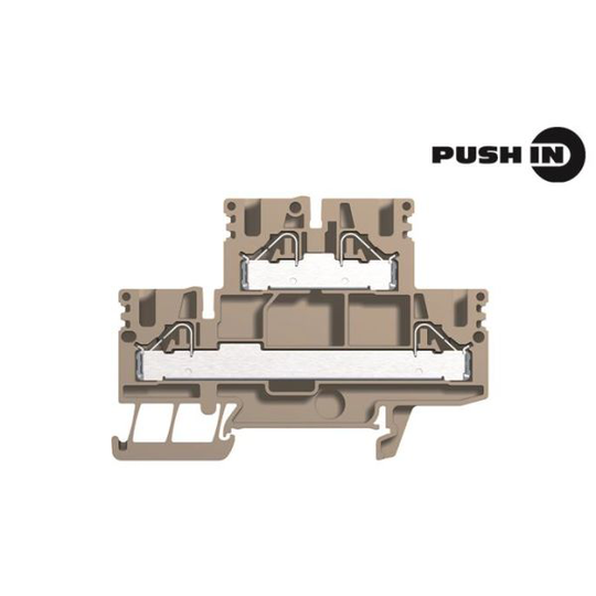 Weidmüller PDK 2.5/4 Läpivientiriviliitin 2 kerrosta, 6 mm², 24 A