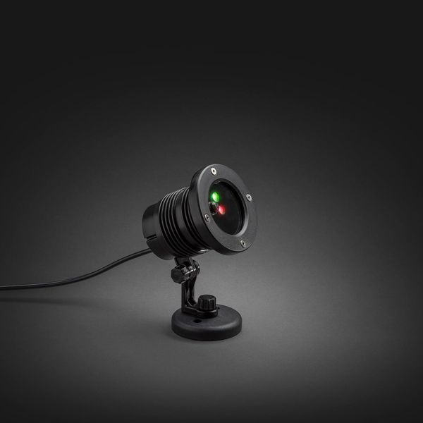 Konstsmide 4530-590 Laserlamppu punainen ja vihreä, LED, ajastin, 12V/IP44