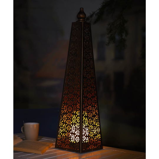 Luxform Lighting Luxform Valaisin LED paristovalo Pyramid 60 cm kupari
