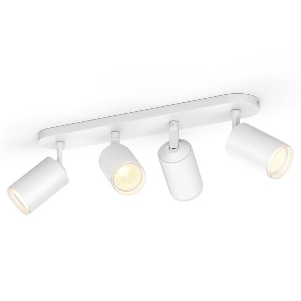 Philips Hue Fugato Kohdevalaisin valkoinen, 4 x 5,7 W LED