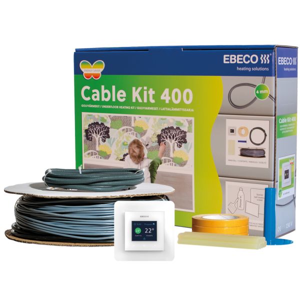Ebeco Cable Kit 400 Lattialämmityssarja 155m, 1710W