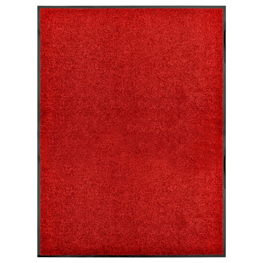 vidaXL Ovimatto pestävä punainen 90x120 cm