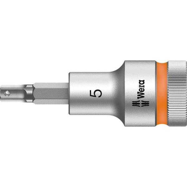 Wera 8740 C HF Kuusiokolohylsy 1/2" 5 mm, pituus 60 mm
