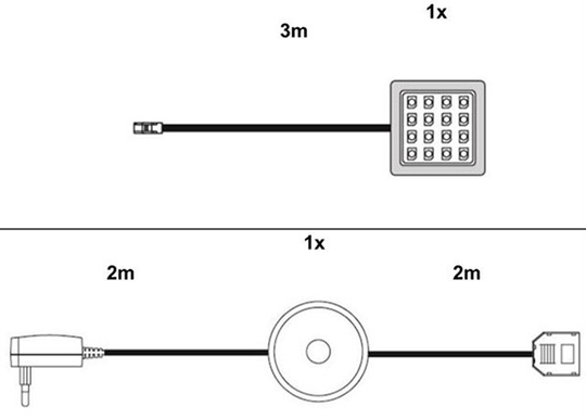 LED-valaistus hyllyn alle, 1 kpl